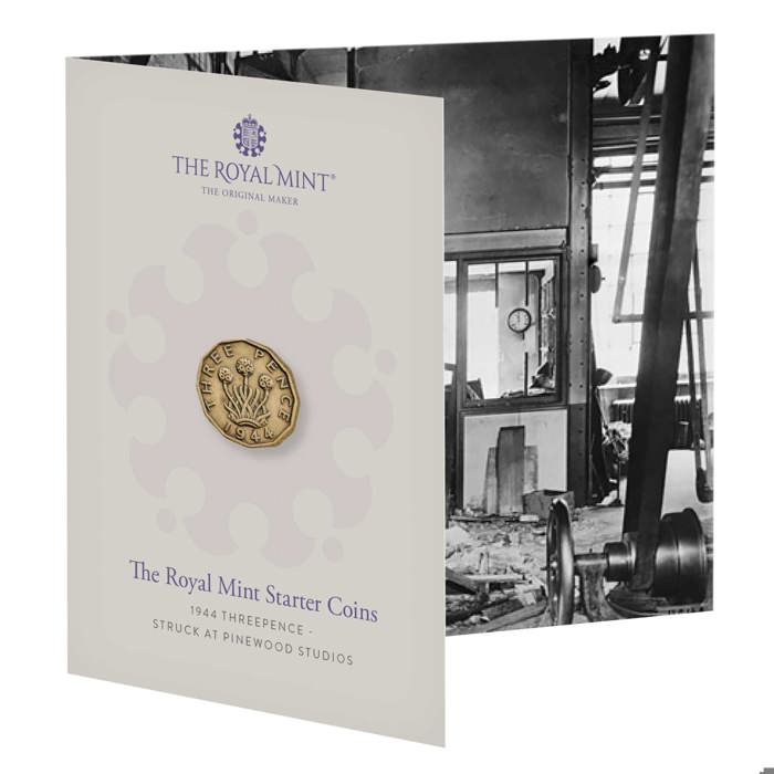 The Royal Mint Starter Coins - 1944 Threepence 