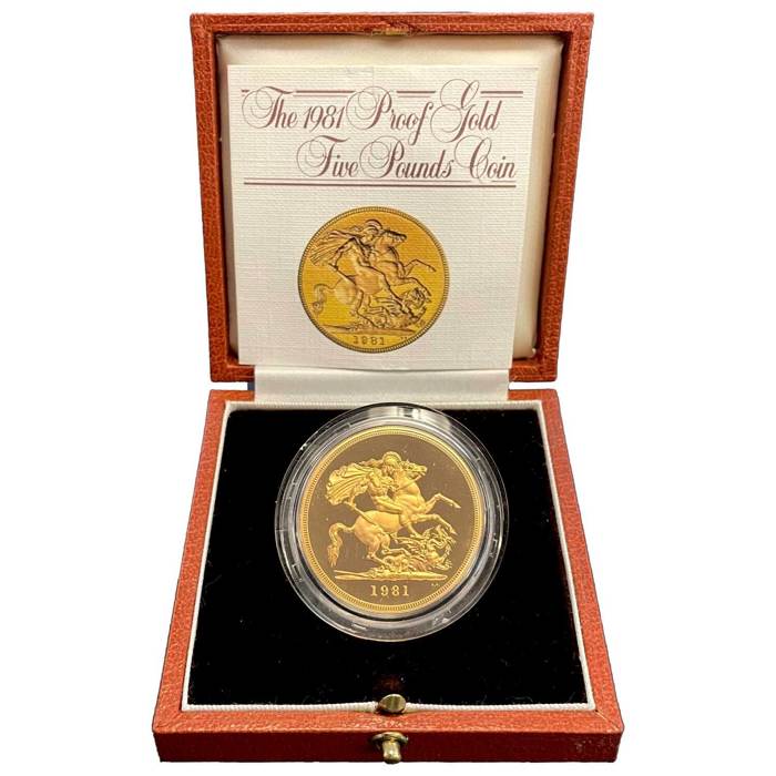 1981 Elizabeth II Proof Five-Pounds Sovereign