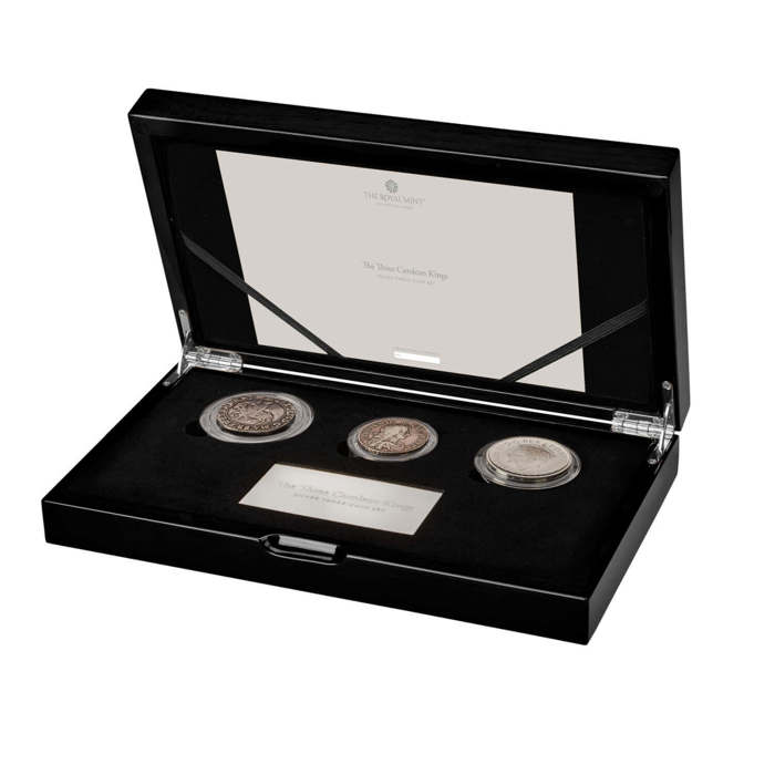 The Three Carolean Kings Silver Three-Coin Set