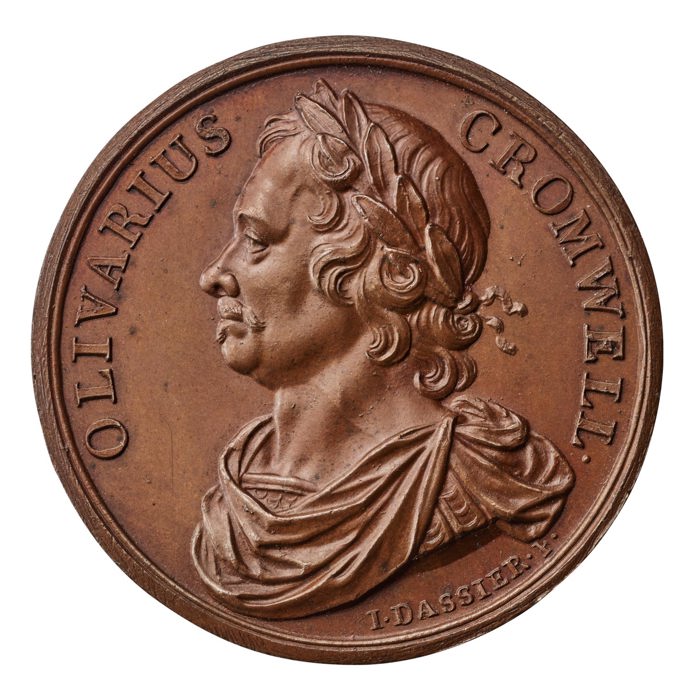 Oliver Cromwell 1658 (Dassier c.1734) Bronze Medal 