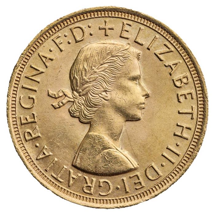 1957 Queen Elizabeth II Gold Sovereign