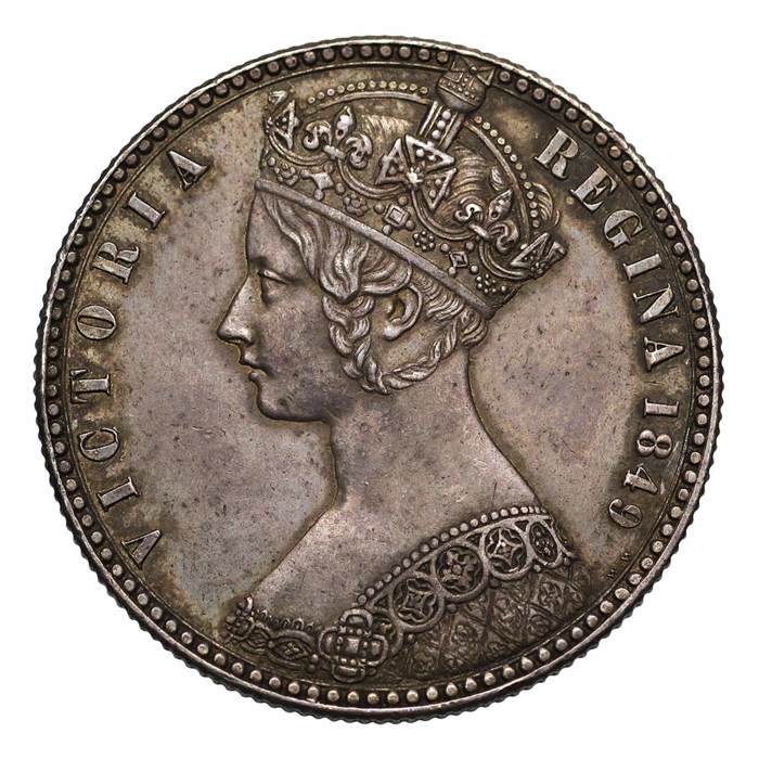 1849 Victoria Silver Florin - 