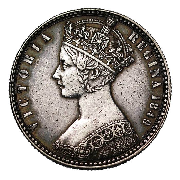 1849 Victoria Silver Florin - 