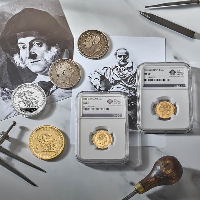 Benedetto Pistrucci Three-Coin Sets