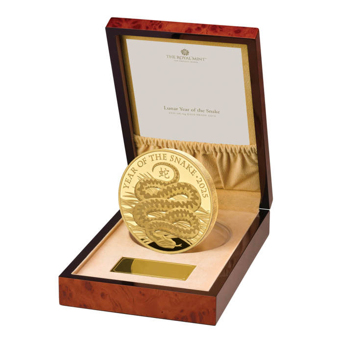 Lunar Year of the Snake 2025 UK 1kg Gold Proof Coin