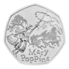 The revers of the 2025 Mary Poppins 50p coin.