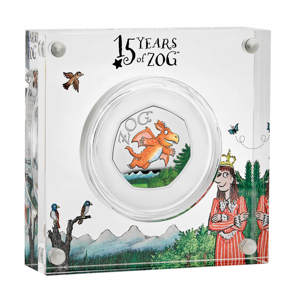 Zog 2025 UK 50p Silver Proof Colour Coin