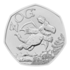The reverse of the 2025 Zog 50p coin.