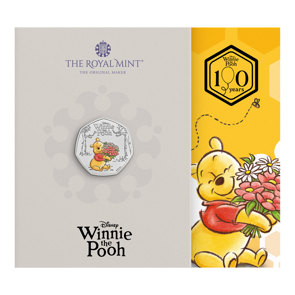 100 Years of Winnie the Pooh - Kindness 2026 UK 50p Brilliant Uncirculated Colour Coin