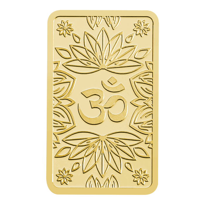 Om 1g Gold Bullion Minted Bar