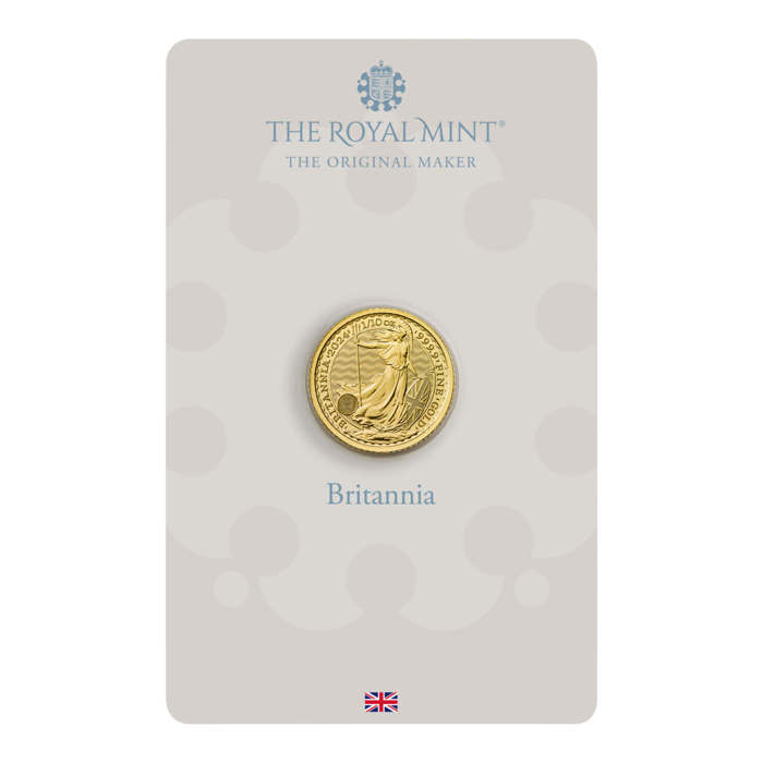 Britannia 2024 1/10oz Gold Bullion Coin in Blister