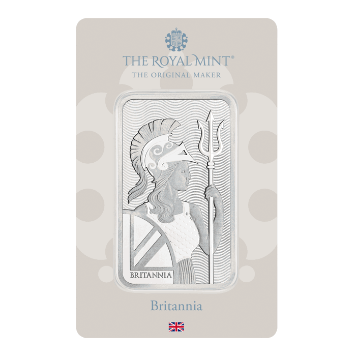 Britannia 100g Silver Bullion Minted Bar