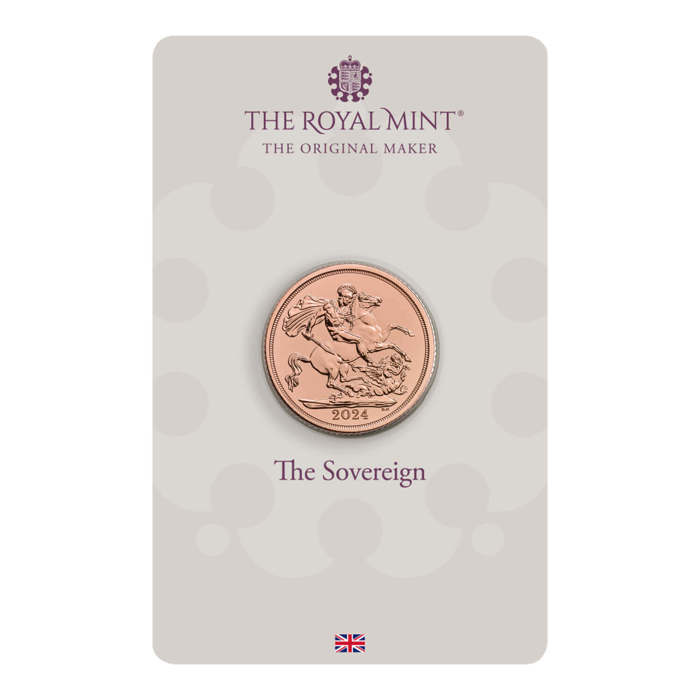 The Sovereign 2024 Gold Bullion Coin in Blister