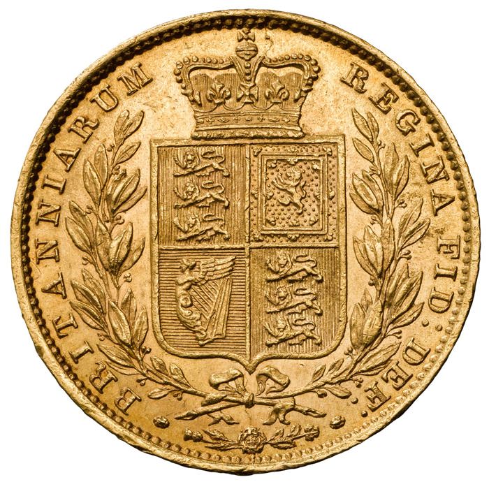 1853 Queen Victoria Young Head Sovereign