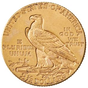 US, Indian Head Gold $2.5 1908-1929