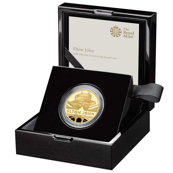 Elton John 2020 UK One Ounce Gold Proof Coin