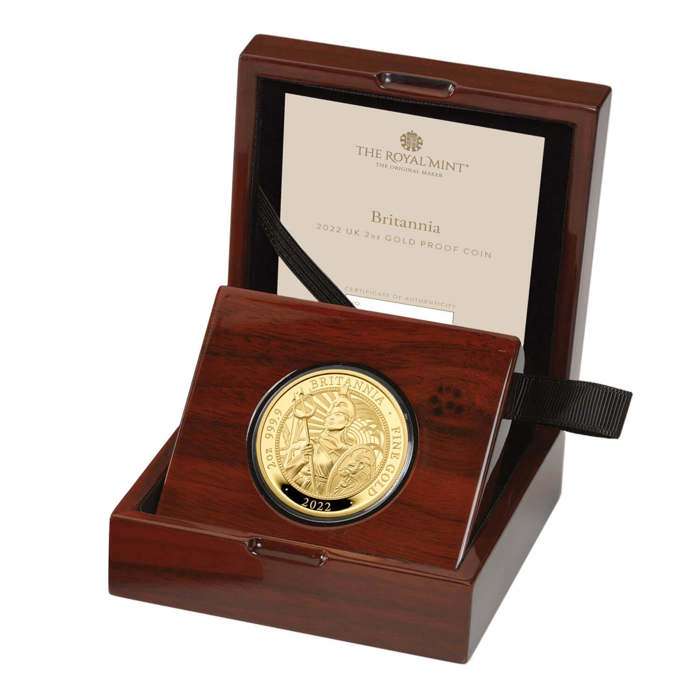 The Britannia 2022 UK 2oz Gold Proof Coin