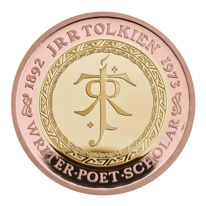 Celebrating the Life and Work of JRR Tolkien 2023 UK £2 Gold Proof Coin