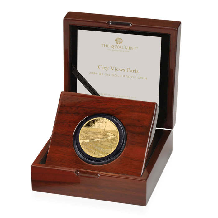 City Views Paris 2024 UK 2oz Gold Proof Coin