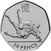 Judo 50p Coin