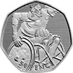 Wheelchair Rugby 50p Coin